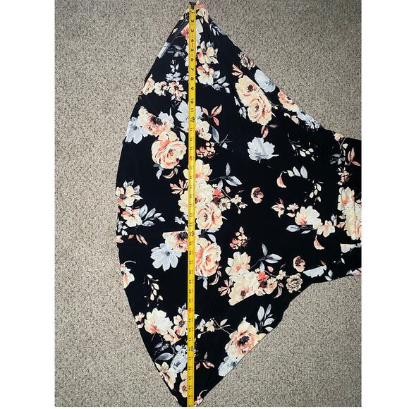 Studio One New York - NWT - Black Floral Dress - Size Small Petite - Picture 4 of 15